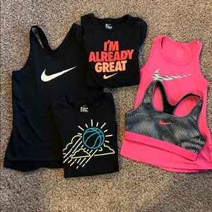 Nike girls tops